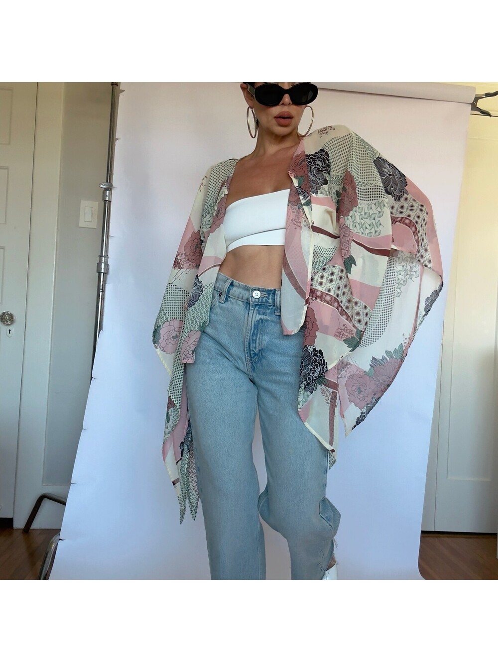 Vintage Y2K Kimono Top